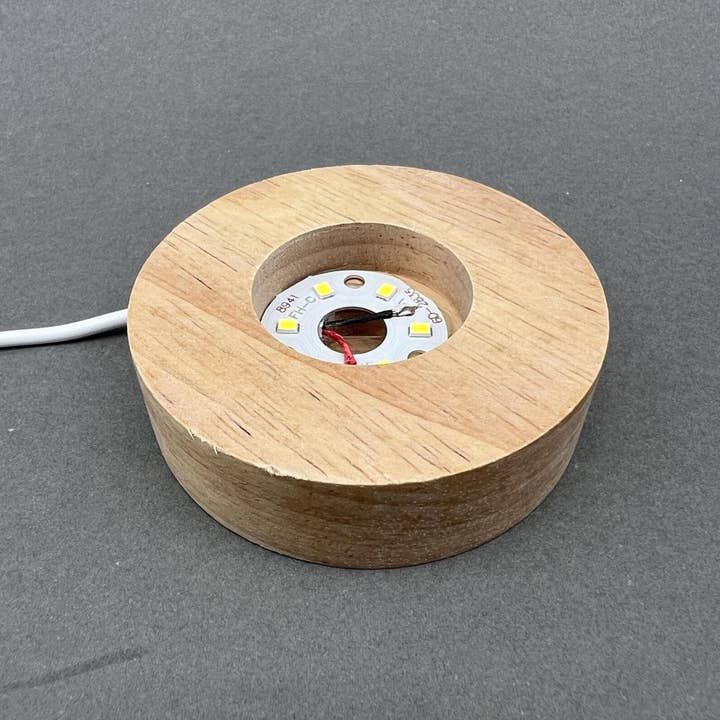 Crystal River Gems LLC - Wholesale Spiritual Stone/Crystal - Rose Quartz Lamp 3 Inch Wood Base Size 2.5 to 3.5 Inches Crystal Decor3