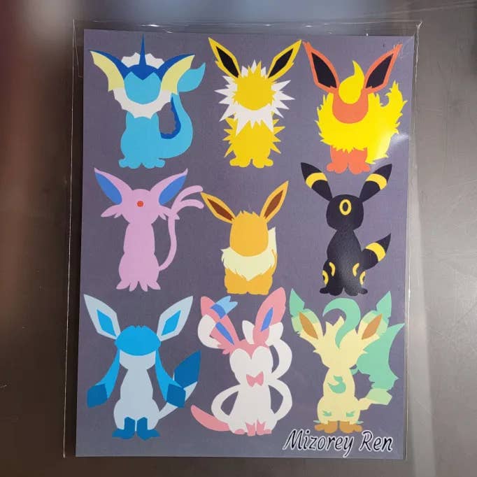 Mizorey Ren - Wholesale Poster - Eeveelution Print1