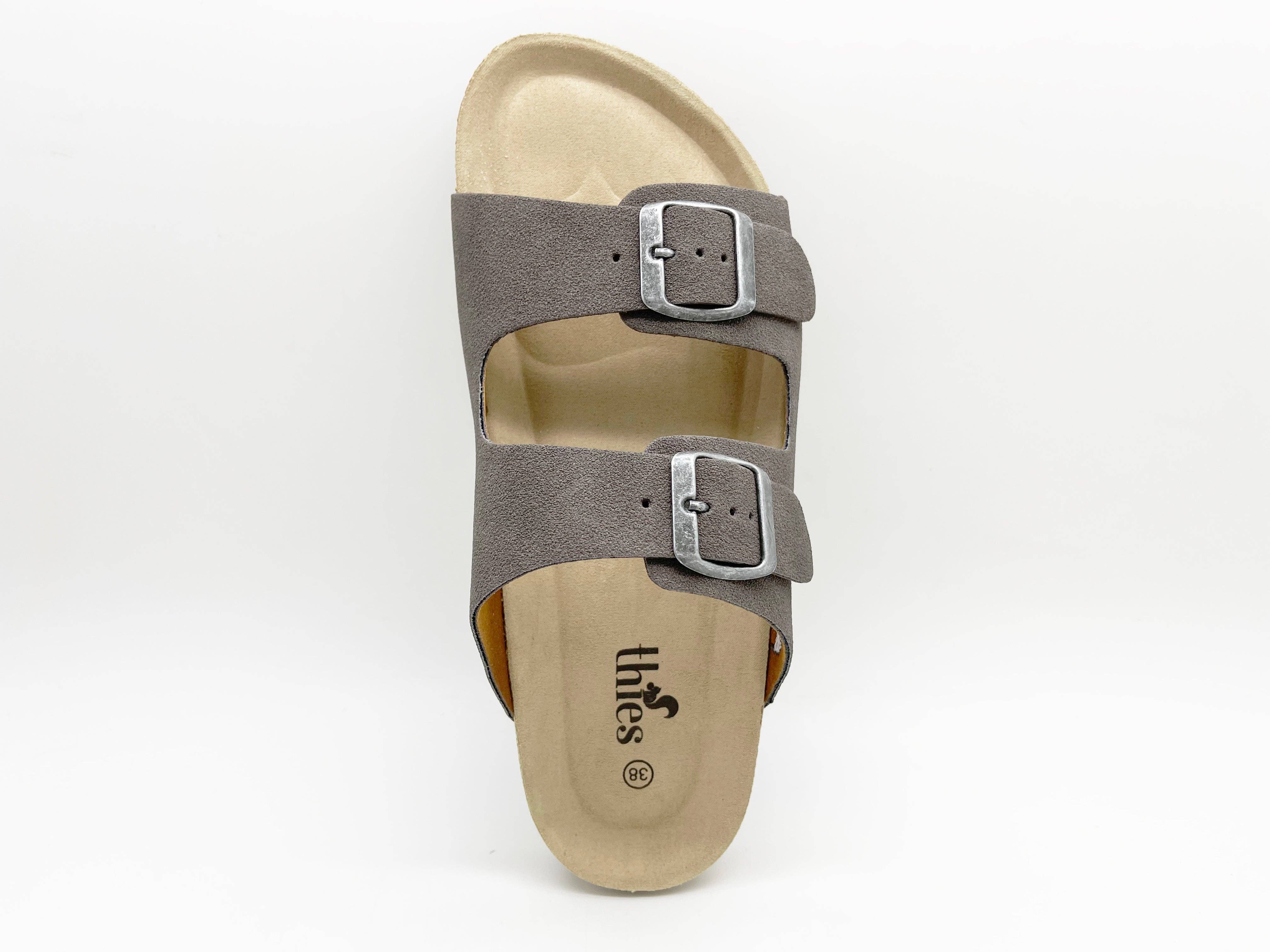 thies - Vente Sandales – unisexe - thies 1856 ® Sandale Éco Bio vegan charbon4