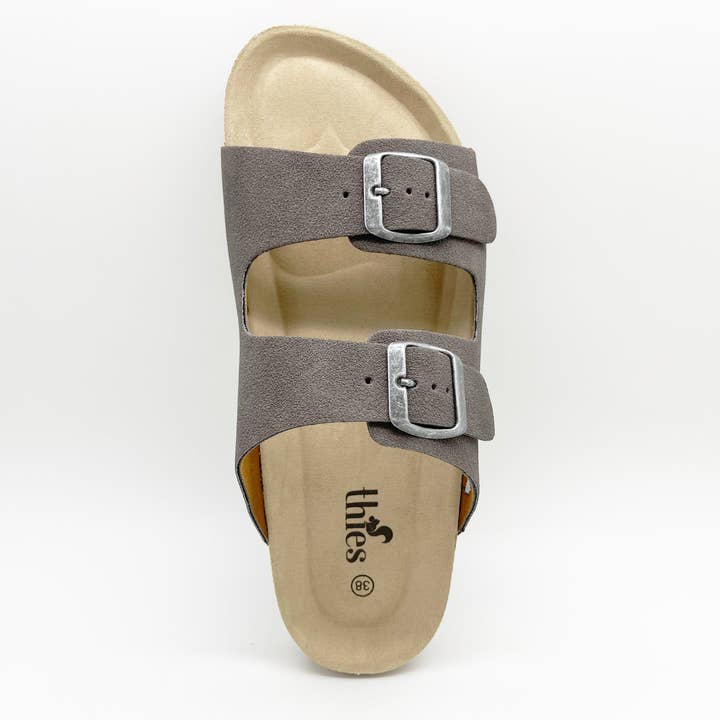 thies - Vente Sandales – unisexe - thies 1856 ® Sandale Éco Bio vegan charbon4