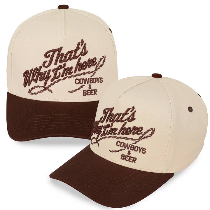 Hana - Wholesale Trucker Hat - Women's - C.C THAT'S WHY I'M HERE Cotton Trucker Cap