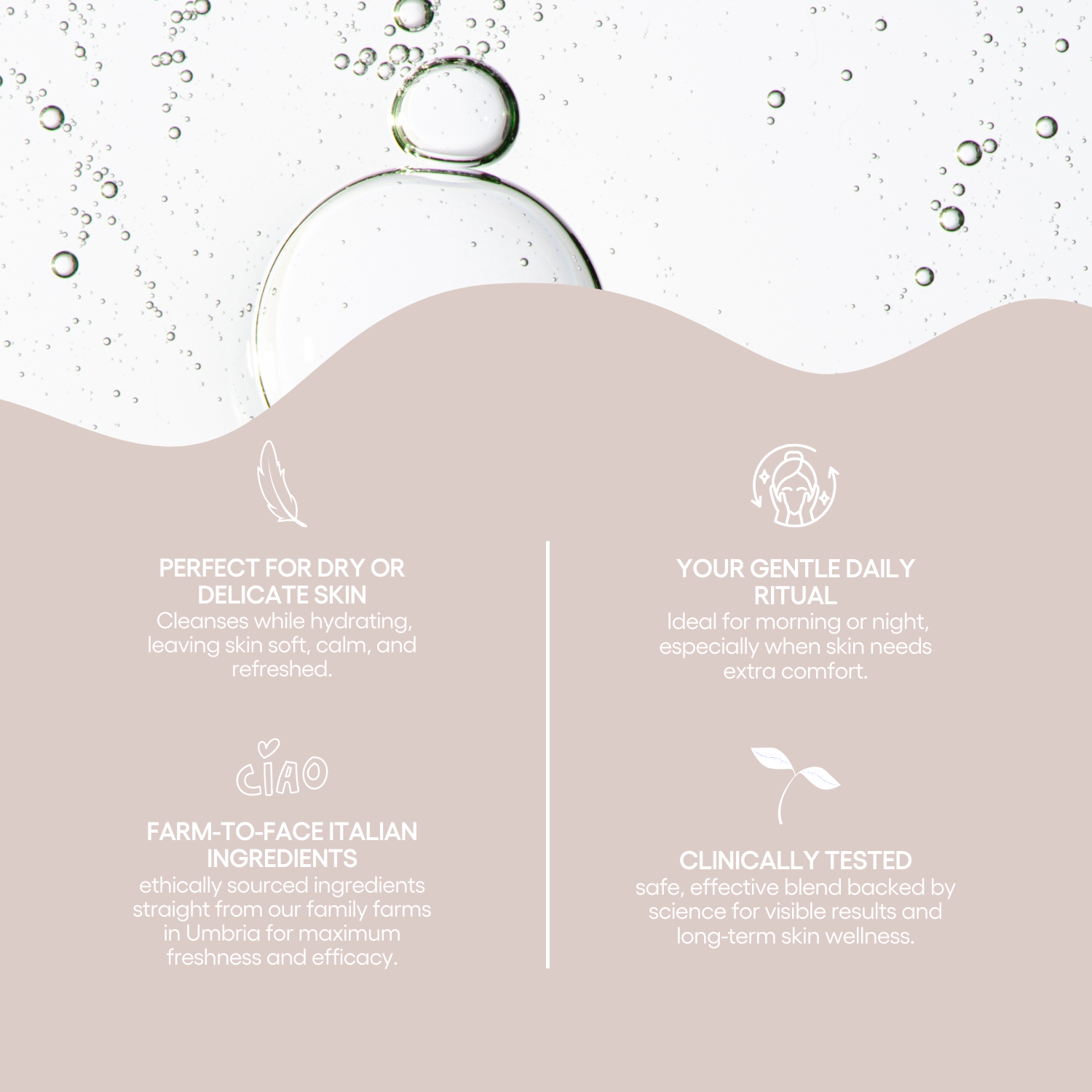 SKIN&CO Roma - Wholesale Facial Cleanser - The Whipped Cleanser4