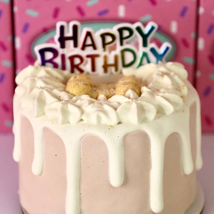 Dog Cake Bakery LLC - Wholesale Pet Treats - Dog - Dog Cake | Dog Birthday Cake | Birthday | Drip Cake | Tan