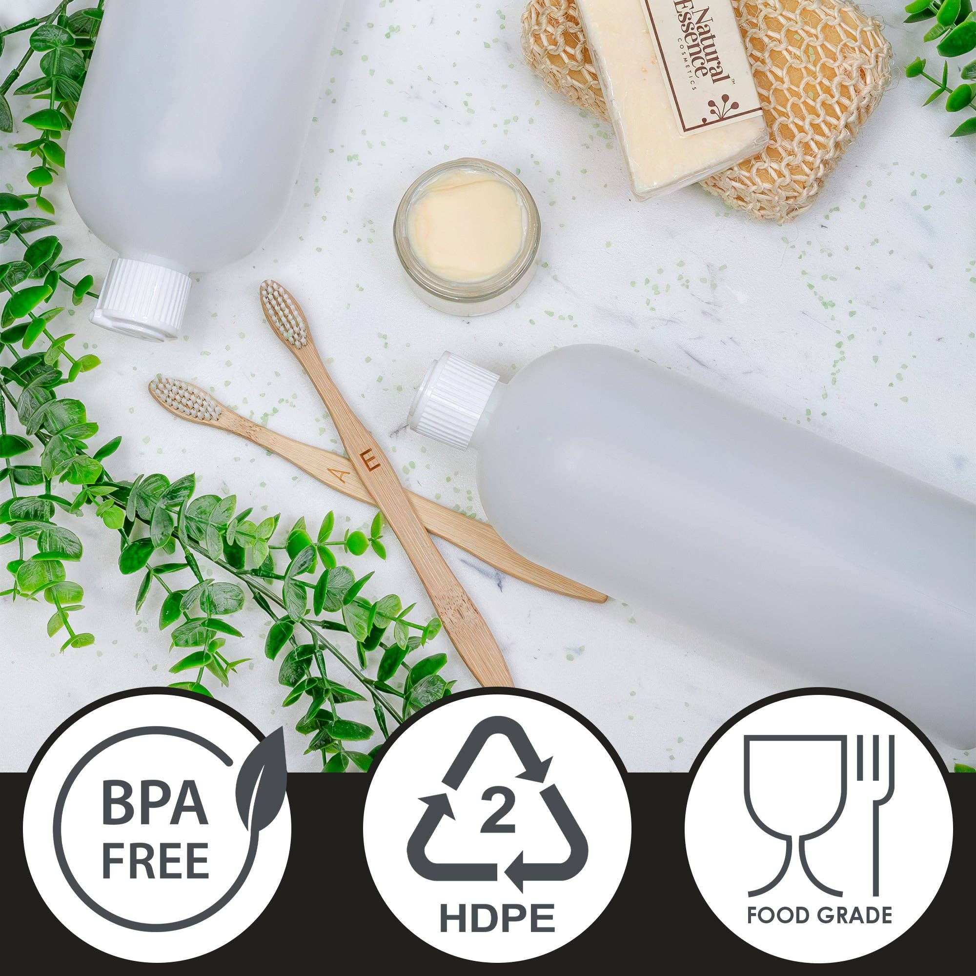 Kurated Korner - Wholesale Spray Bottle - Cornucopia 32oz Flip Top Plastic Squeeze Bottles (4pk)3