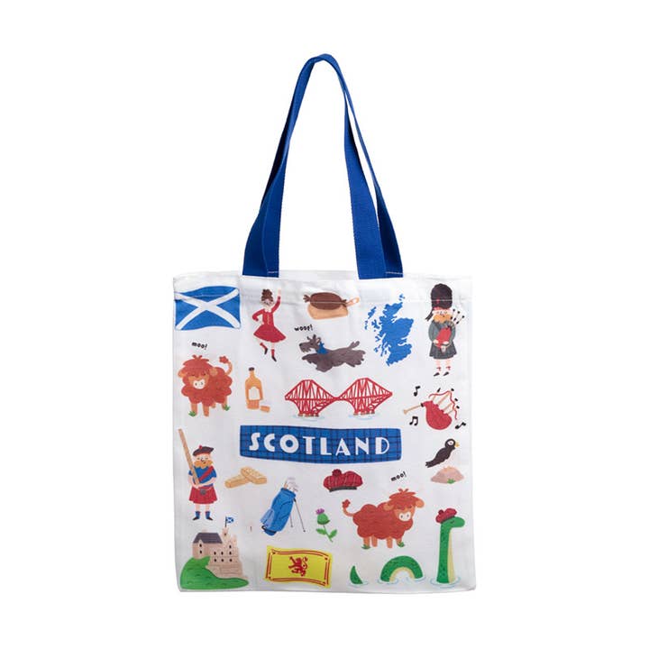 Scotland Souvenir Reusable Tote Bag for wholesale by Puckator Ltd