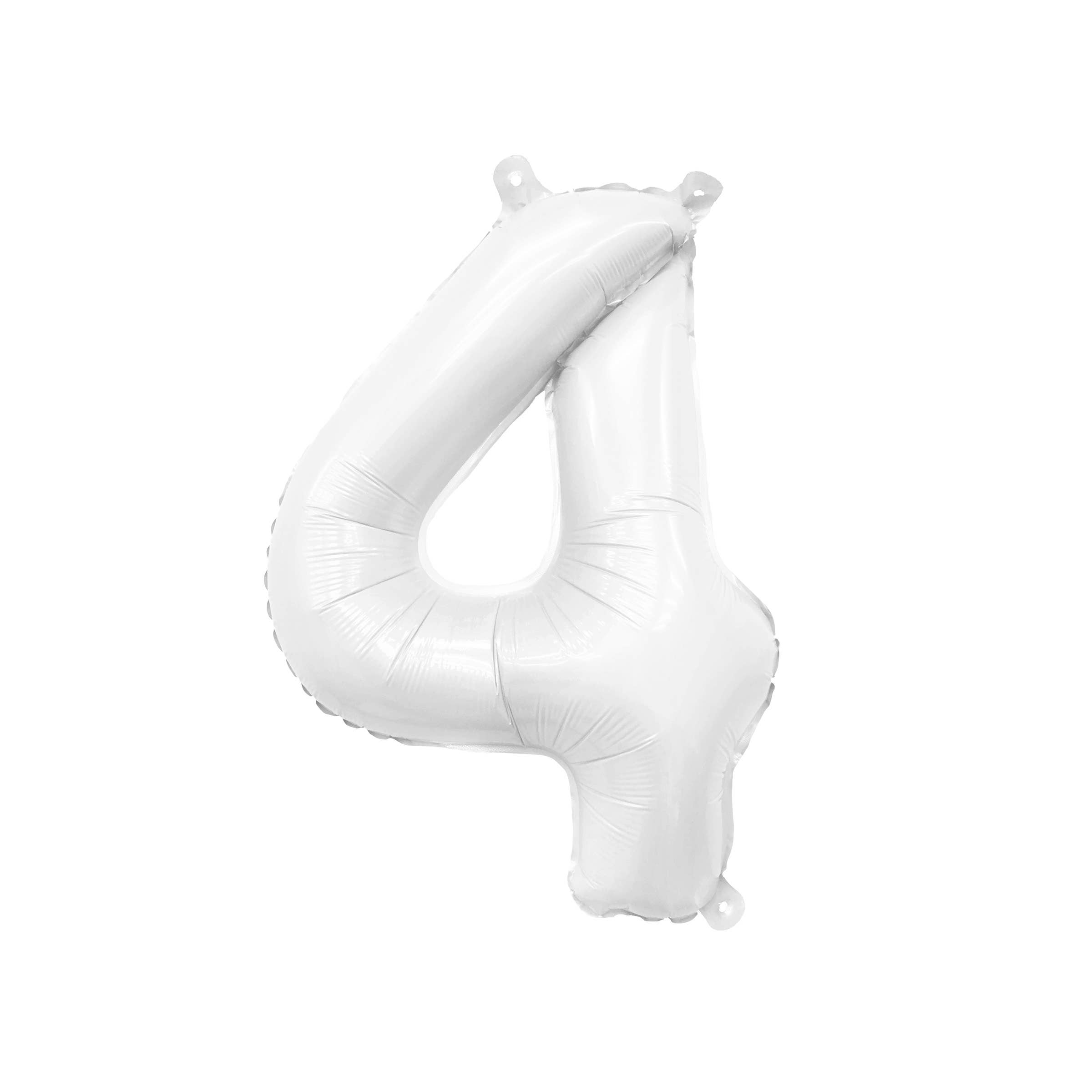 Ellie's Party Supply - Vendita all'ingrosso A palloncino - Palloncini numerici in mylar bianco opaco (81 cm)4