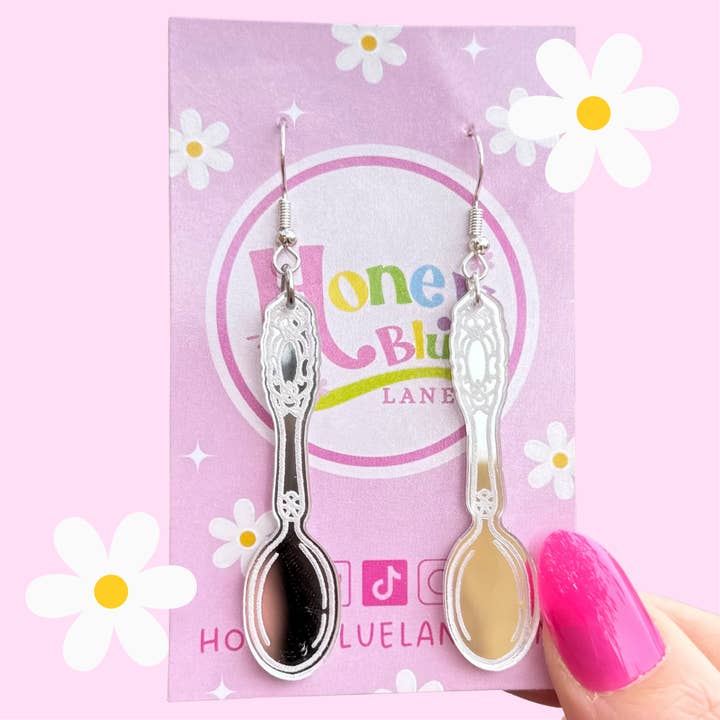 Honey Blue Lane - Wholesale Dangle earrings - Spoons Earrings (Quirky, Funky, Kawaii,Y2K)