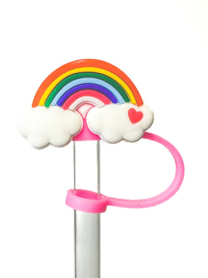 Rainbow Straw Topper for wholesale by Magen Made Designs
