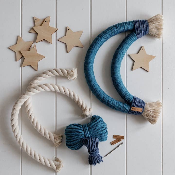 Petite Luna DIY Kit - Peacock/Denim for wholesale by Iron and Cub