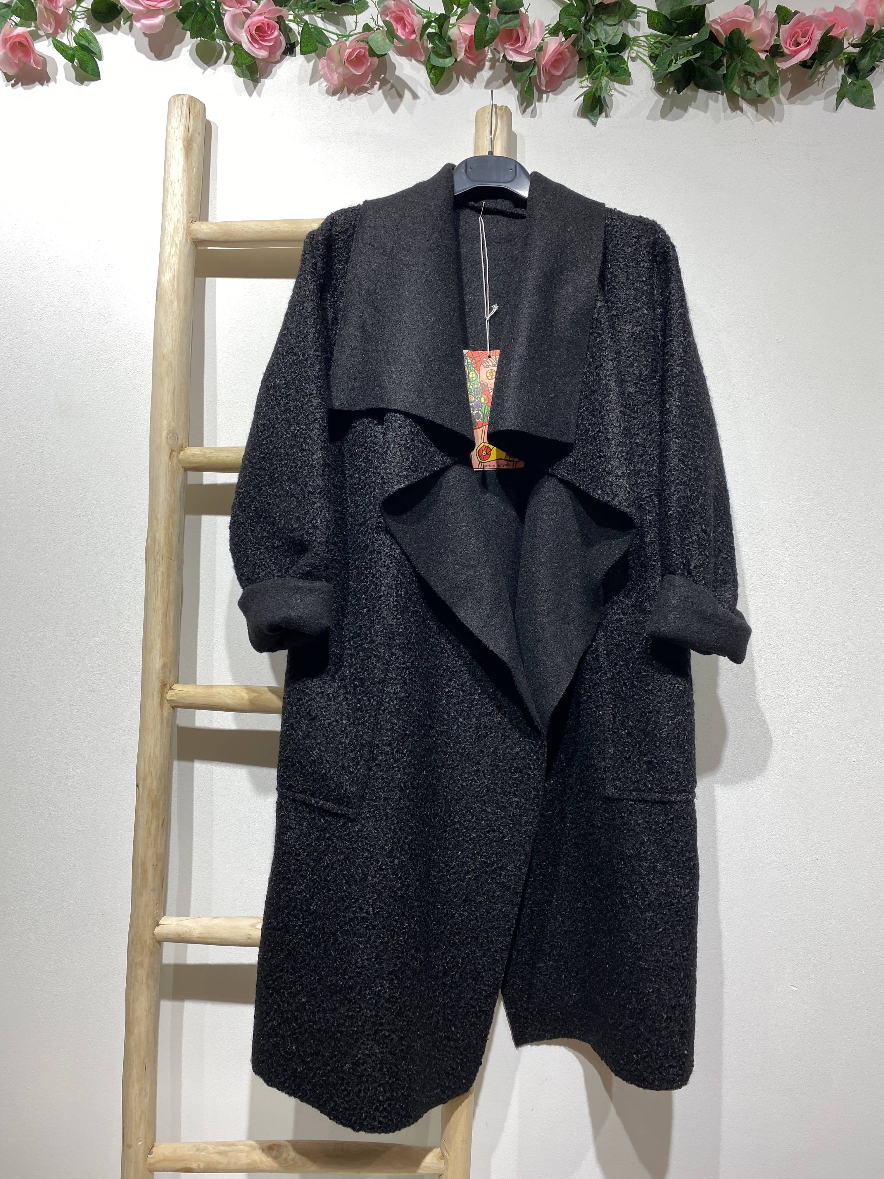 LINEN & COTTON HOUSE - Vente Manteau – femme - VESTE BOUCLETTE MATIERE RESPONSABLE + SIZE  35122 13