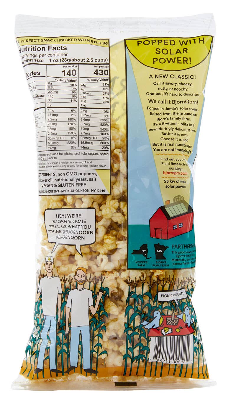 BjornQorn - Wholesale Popcorn - 3oz Classic BjornQorn1