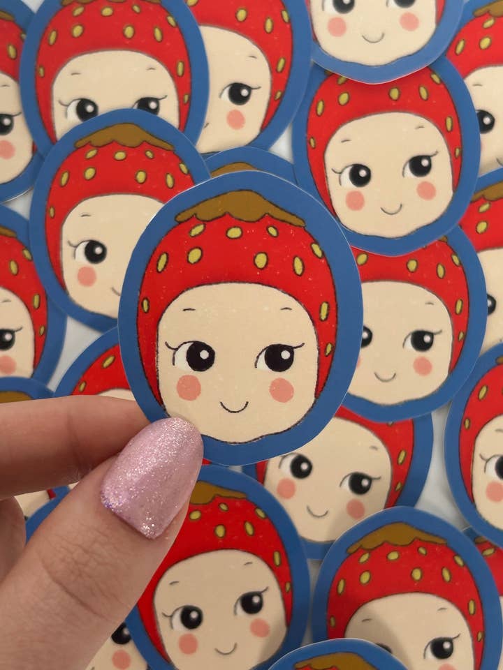 Strawberry Baby Sticker for wholesale by Nany Craft Shop