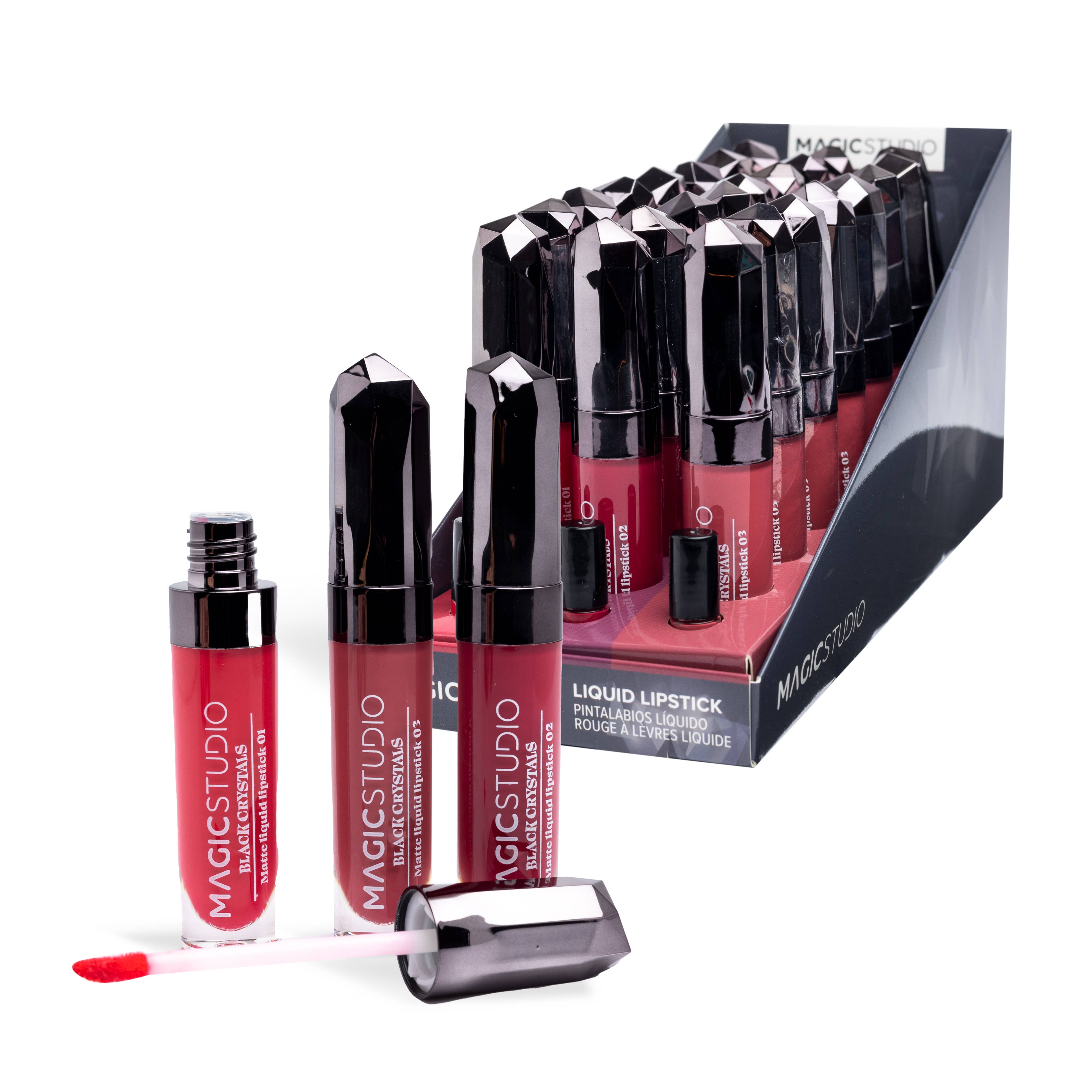 Aquarius Cosmetic SLU - Wholesale Lipstick - Magic Studio Black Crystals Liquid Lipstick1