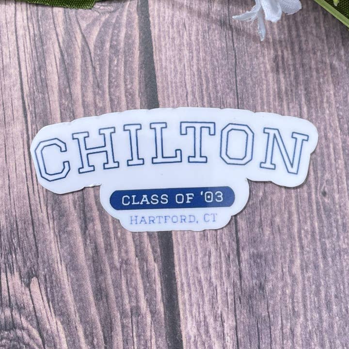Chilton, Class of '03: Gilmore Girls-Themed Sticker/Magnet for wholesale by JG Sticker Shop