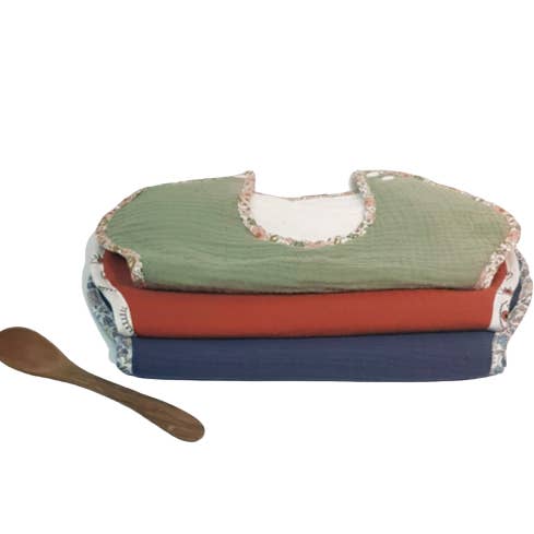 Bavaglino impermeabile in doppia garza per la vendita all'ingrosso da parte di L'Atelier de Balélie