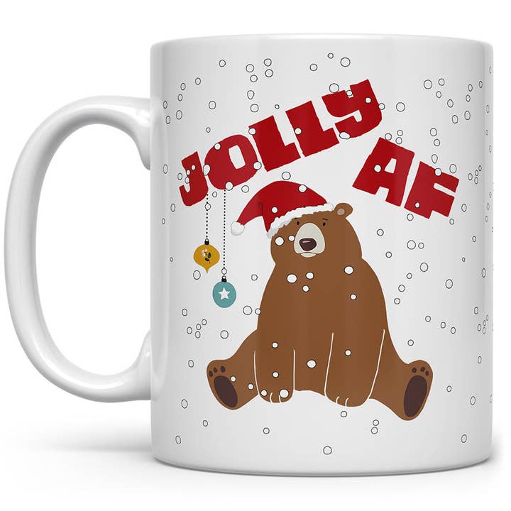 Jolly AF Mug, Fun Christmas Holiday Gifts for wholesale by Loftipop