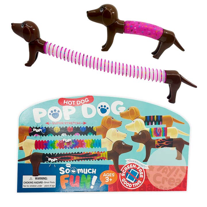 So Much Fun! Bendy Fidget Tube Dog Assortment - 12/Pack for wholesale by Novelty Brands