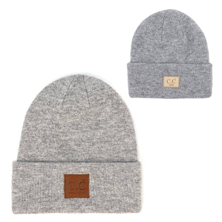 Fashion City - Venta al por mayor Gorro de lana - Niños - Gorros clásicos de mamá y yo, modelo Heather, a juego, para niños5