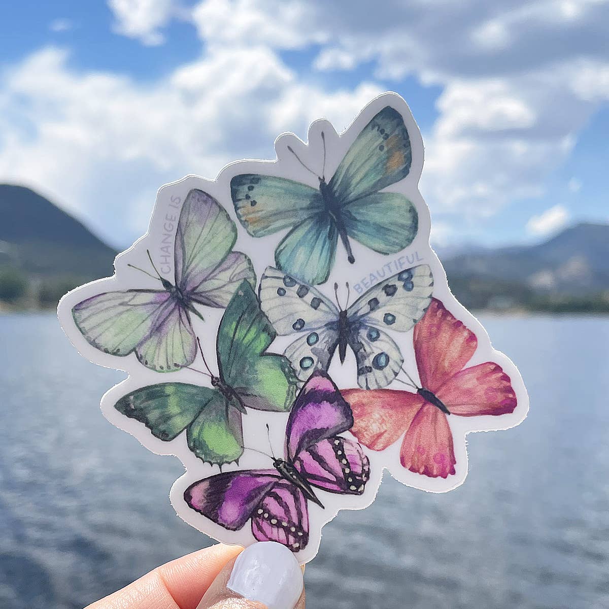 Scenic Route Design Co. - Wholesale Sticker - Butterfly Six Sticker1