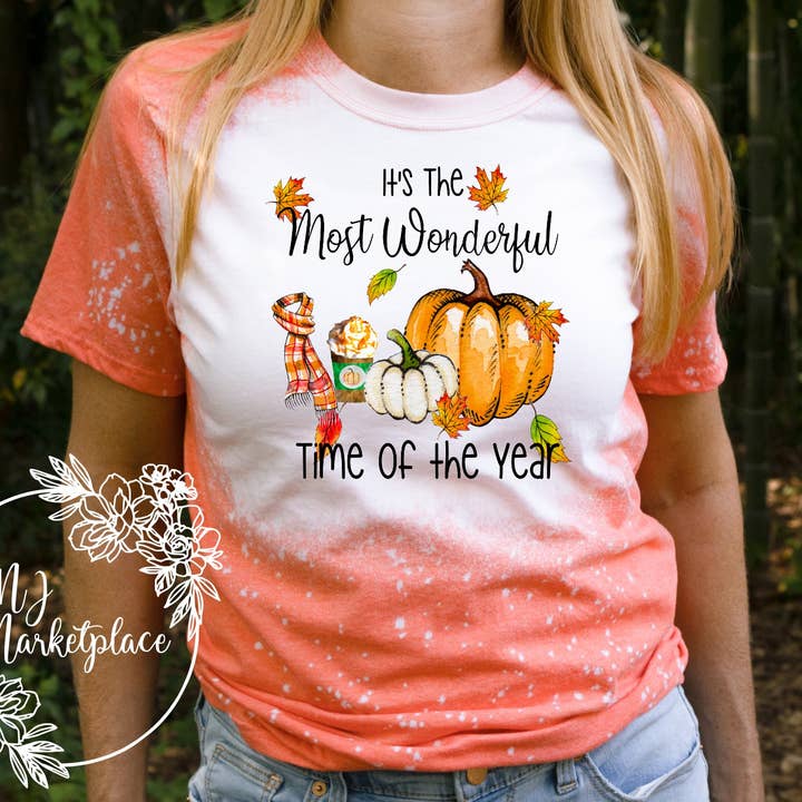 Just a Fall Bleached Graphic T-shirt voor wholesale door MJ MarketPlace