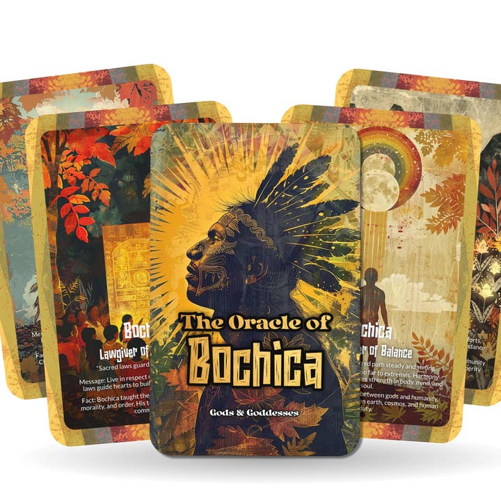 Ibiza Tarot USA – Großhandel Tarot-Karten – Orakel des Bochica Lehrer-Gott-Deck – 22 Karten, Licht & Gesetz5
