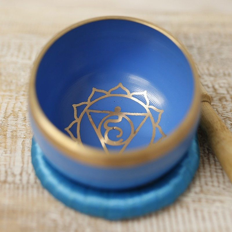 Ethike.eu - Vendita all'ingrosso Attrezzatura per meditazione - Gola - Ciotola Tibetana del Chakra1
