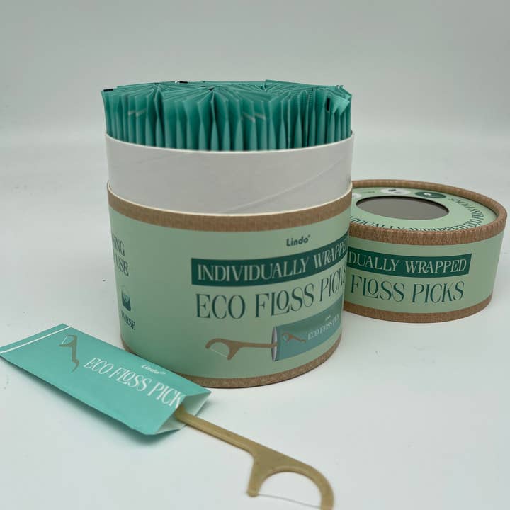 Lindo - Wholesale Floss - Individually Wrapped Dental Floss Picks (100 pcs)2