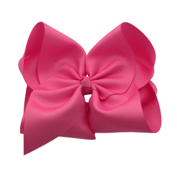 The Solid Bow - Wholesale Hair Bow - Kids - 6 inch Solid Grosgrain Bow/Alligator Clip2