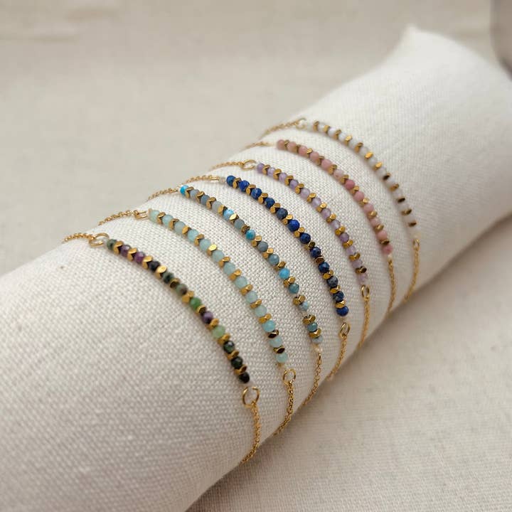 Little Nell Jewellery – wholesale Beaded bracelet – Everyday Green Aventurine Bead Bracelet3