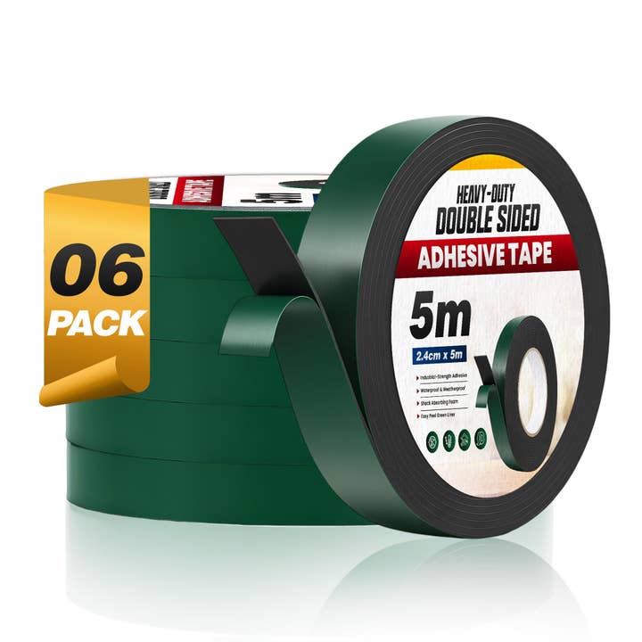 Ledsone – wholesale Tape – LEDSone Black 2.4cm x 5m Heavy Duty Waterproof Double Sided Tape ~625712