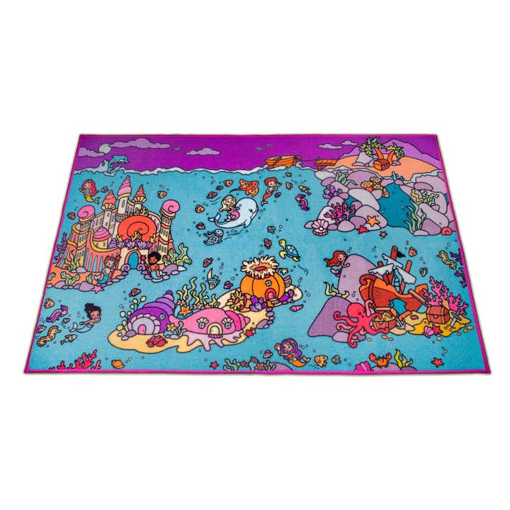 Havfrue Kongerige Aktivitetsmåtte og Legemåtte til Børn for engroshandel hos Treasure Falls Games