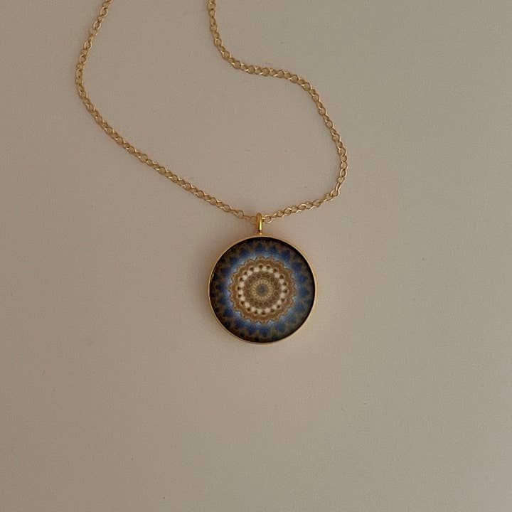 Marshall Field's Tiffany Dome Inspired Pendant Necklace for wholesale by Beau Lou Designs