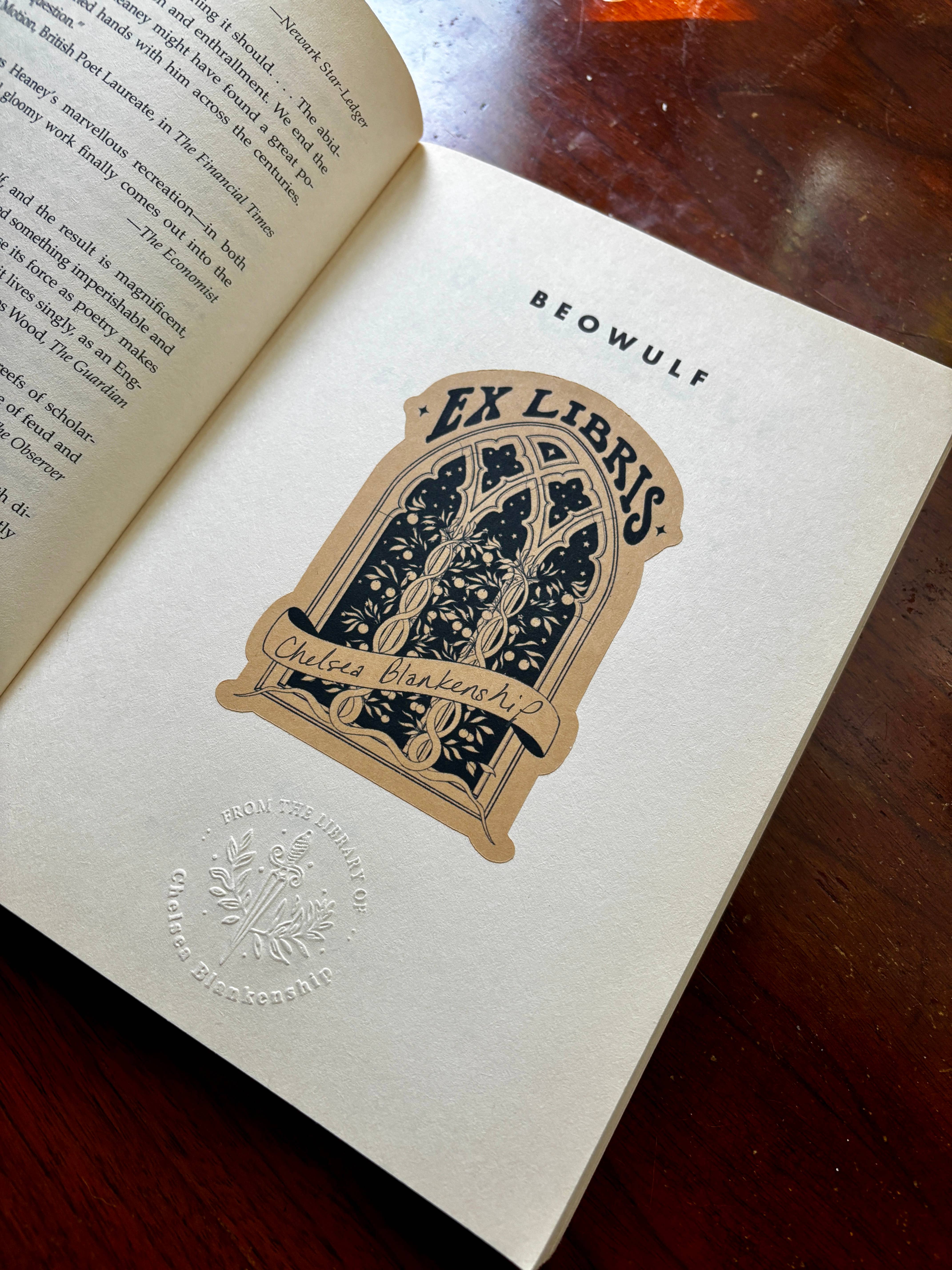 Petrichor & Co. - Vendita all'ingrosso Adesivo - Adesivo per finestra Ex Libris Castle2