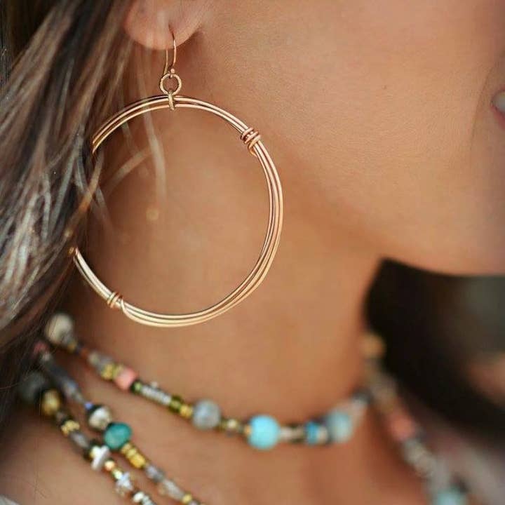 Non-Tarnish Kaylee Earrings for wholesale by Shalla Wista Studio