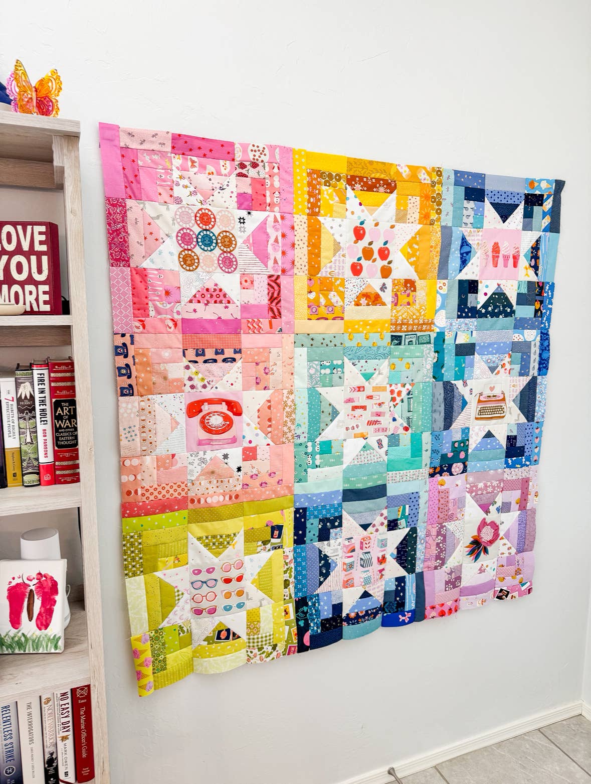 QuiltCakes - Wholesale Craft Sewing Kit - Nova Burst Quilt Pattern Printed 2