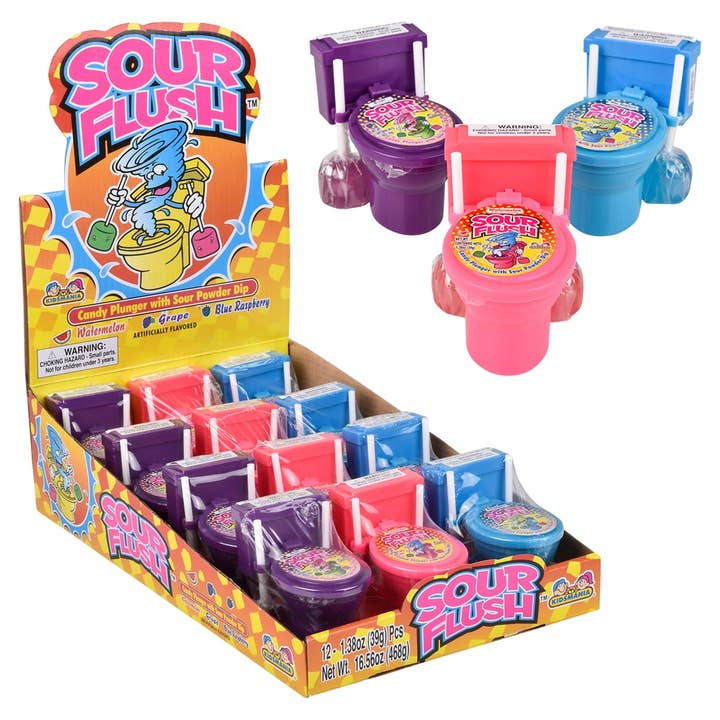 Sour Flush Candy Plunger - LLB Candy for wholesale by La Luna Bella - Toys