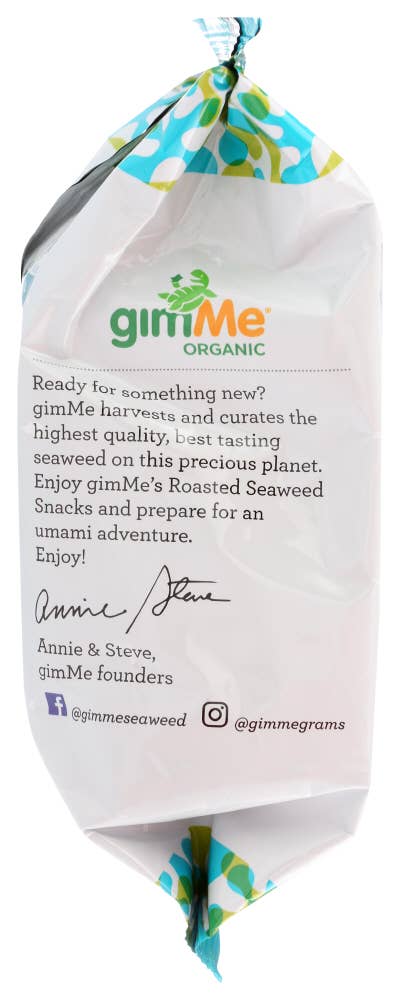 KeHE Distributors, LLC - Wholesale Crackers - Gimme Seaweed Snack Roasted Sea Salt Organic 0.35 oz4