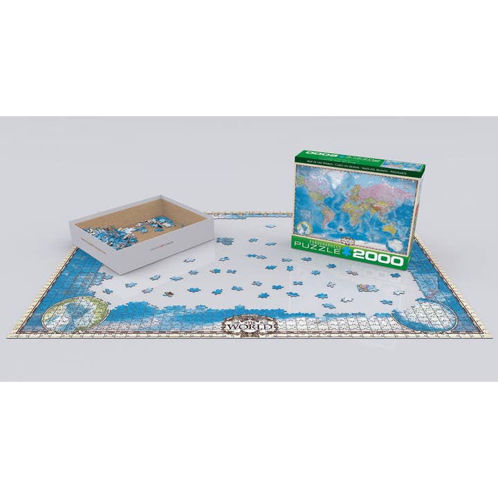Eurographics Puzzles USA - Wholesale Puzzle - Adult - Map of the World2