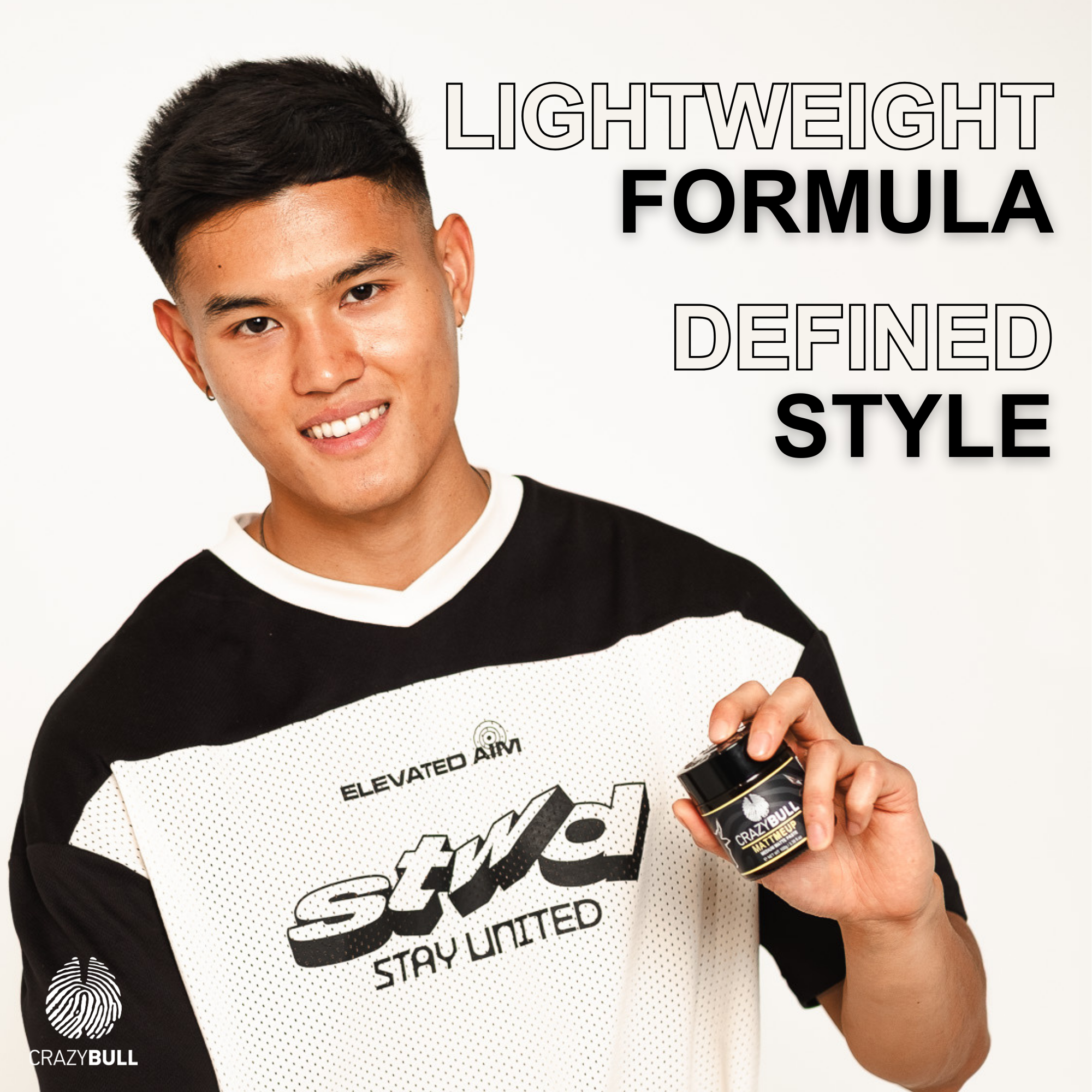 CRAZY BULL HAIR PRODUCTS - Wholesale Hair Texture Balm/Paste/Pomade - Crazy Bull MattMeUp Med Hold Styling Matte Paste 6 Pack3