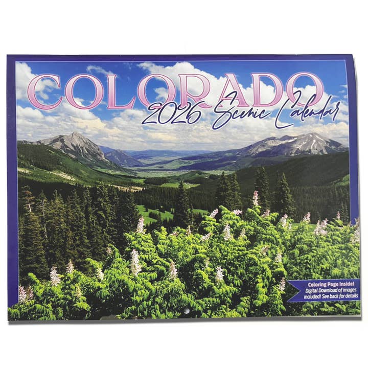 2026 Colorado Wall Calendar for wholesale by Mountain States Specialties