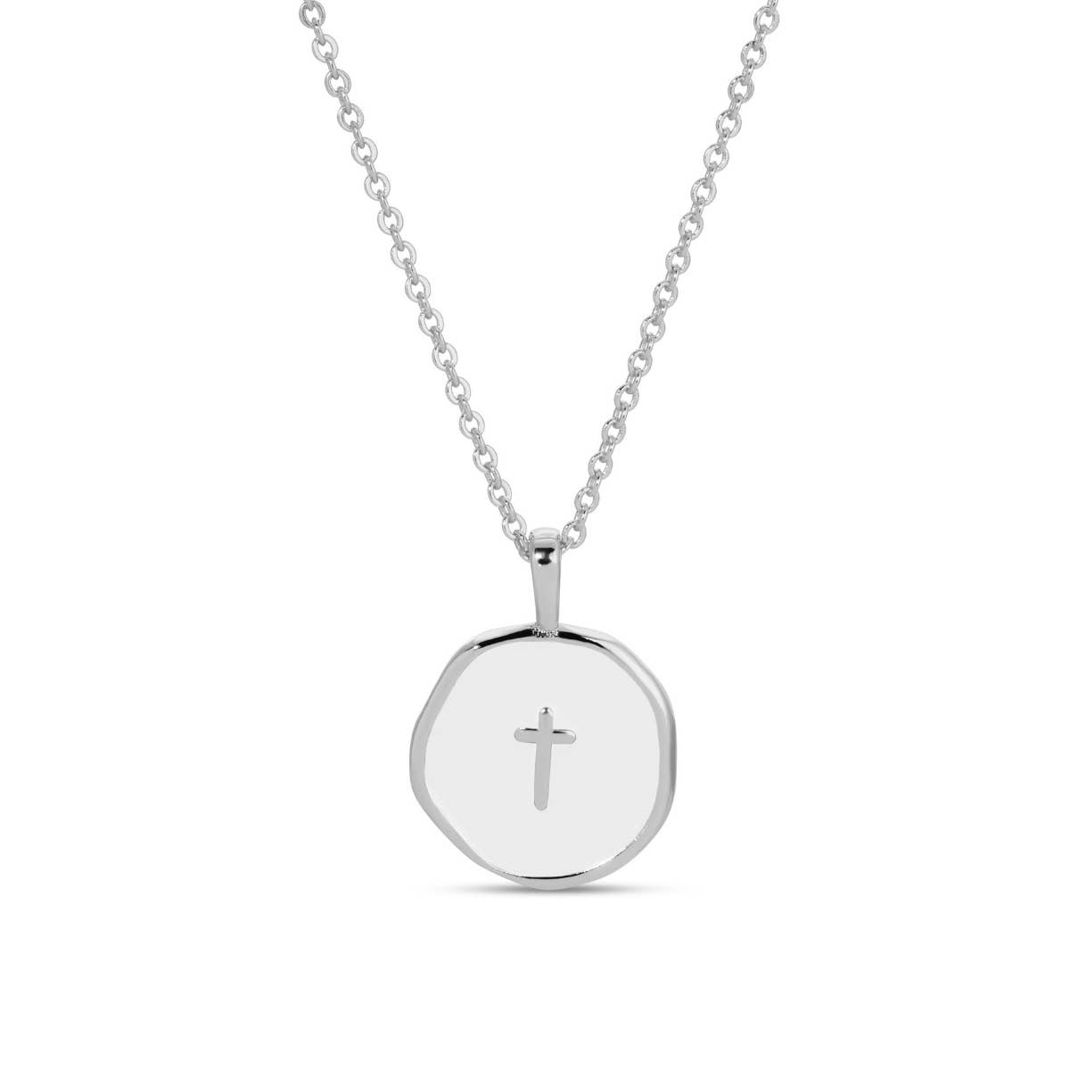 Splendid Iris - Wholesale Pendant/Charm Necklace - Tiny Cross Pendant Necklace7