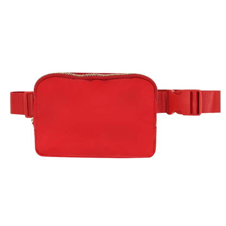 Mavi Bandz - Vente Sac ceinture – femme - Sac à bandoulière rouge de la collection Varsity Fanny