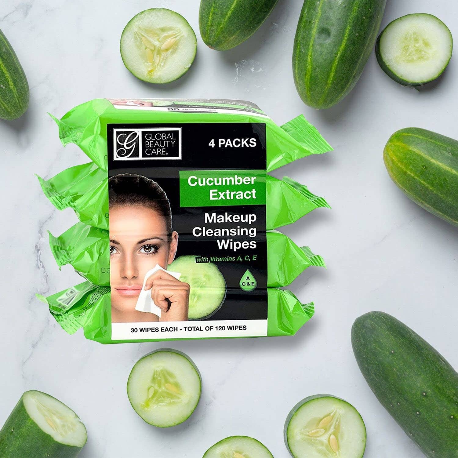 Innovarix – wholesale Face & body wipes – Global Beauty Care Makeup Cleansing Wipes - Cucumber3