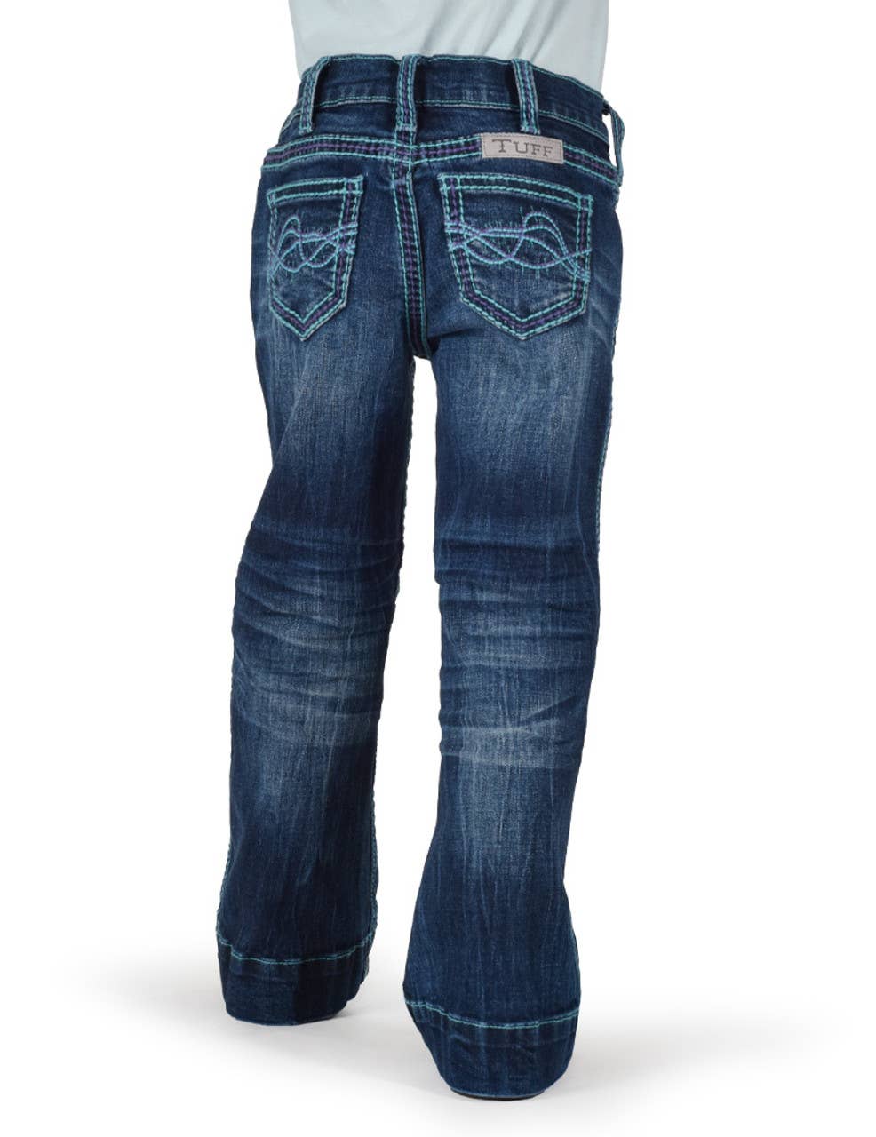 Lavagem média CALÇAS Turquesa Hurricane RAPARIGAS para venda a revendedores na Faire3