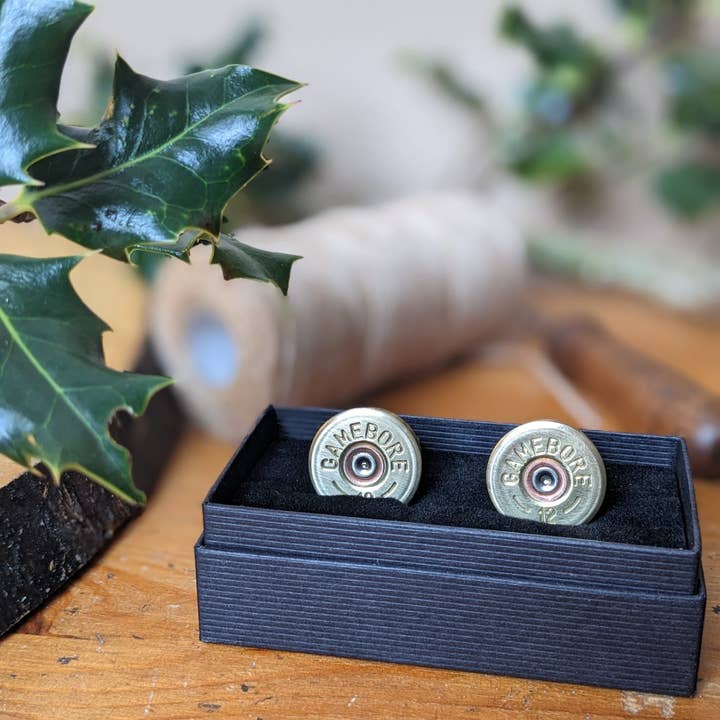 J Boult Designs - Wholesale Cufflinks - Upcycled shotgun cartridge cufflinks