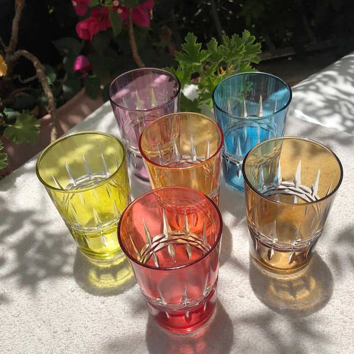 Scents and Feel - Venta al por mayor Copas de cóctel/licor - Juego de 6 vasos de té de cristal tallado