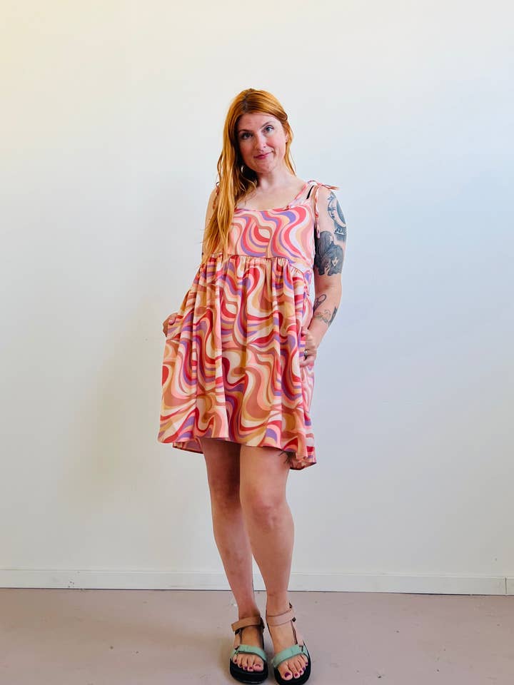 Edith Mini Dress in Painted Hills for wholesale by Altar