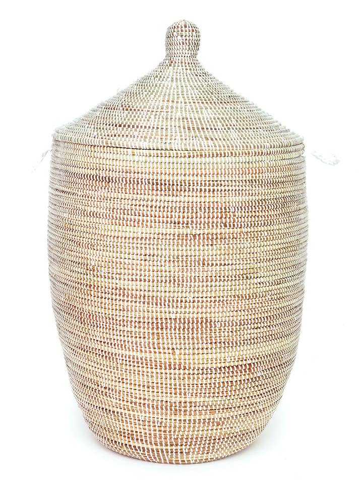 Large Solid White African Prayer Mat Hamper for wholesale by African Modern