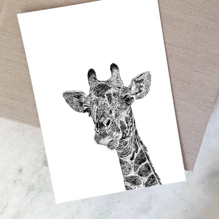 Giraffe Print for wholesale by Ros Shiers