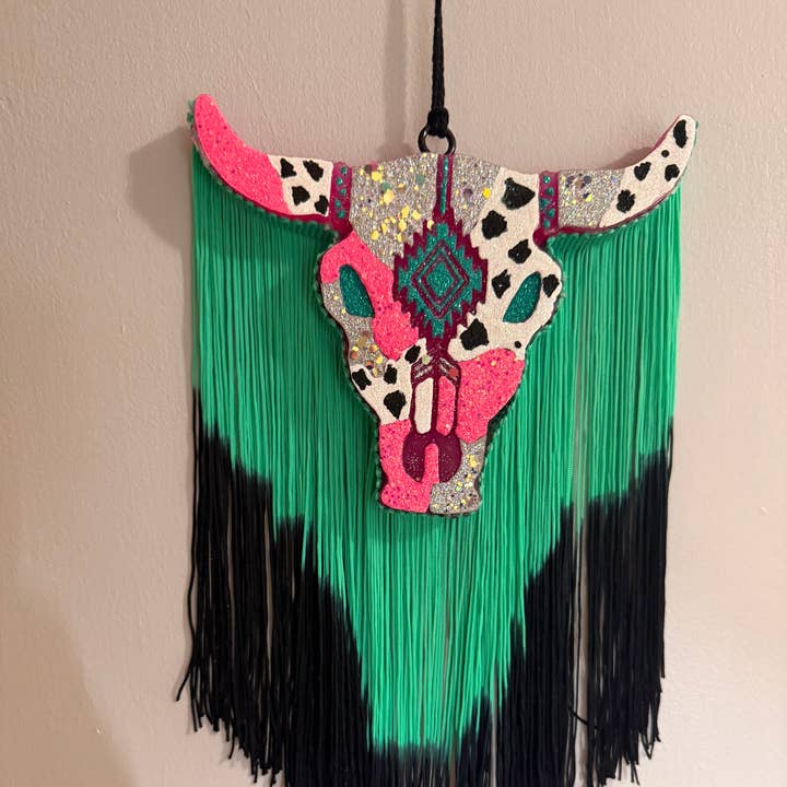 Pink and Mint Western Bull Freshies for wholesale by Lil Bit Sassy Lush Co